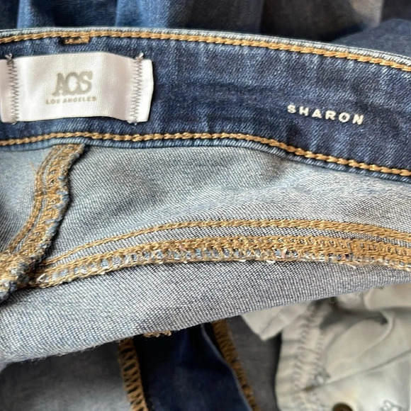 AOS Articles Of Society Sharon Skinny Jeans Nevada Blue Dark Wash Distressed 28 - Picture 7 of 12